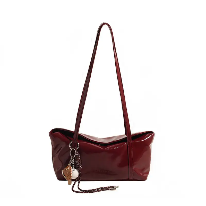 Korean Style Wax Leather Shoulder Bag Large Capacity - Image 13