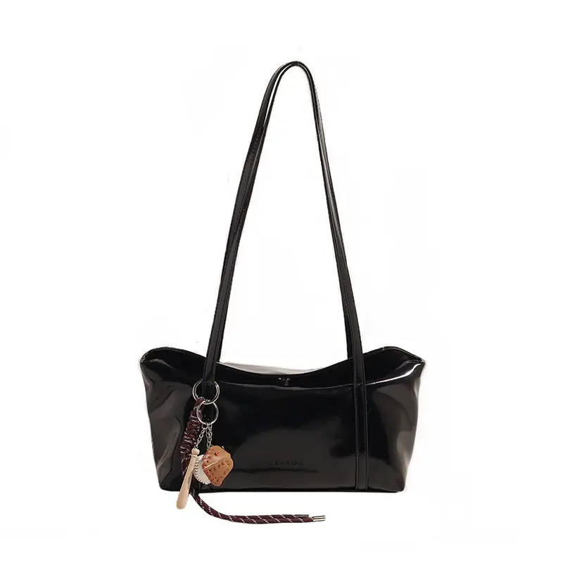 Korean Style Wax Leather Shoulder Bag Large Capacity - Image 7