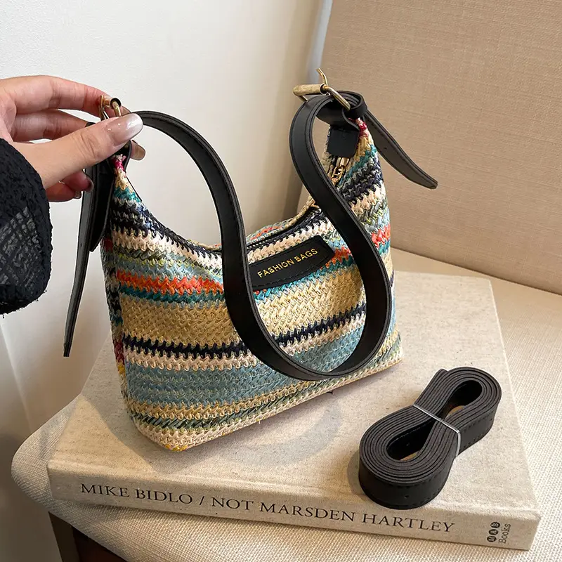 Rainbow Stripe Women's Shoulder Bag 2026 - Image 5