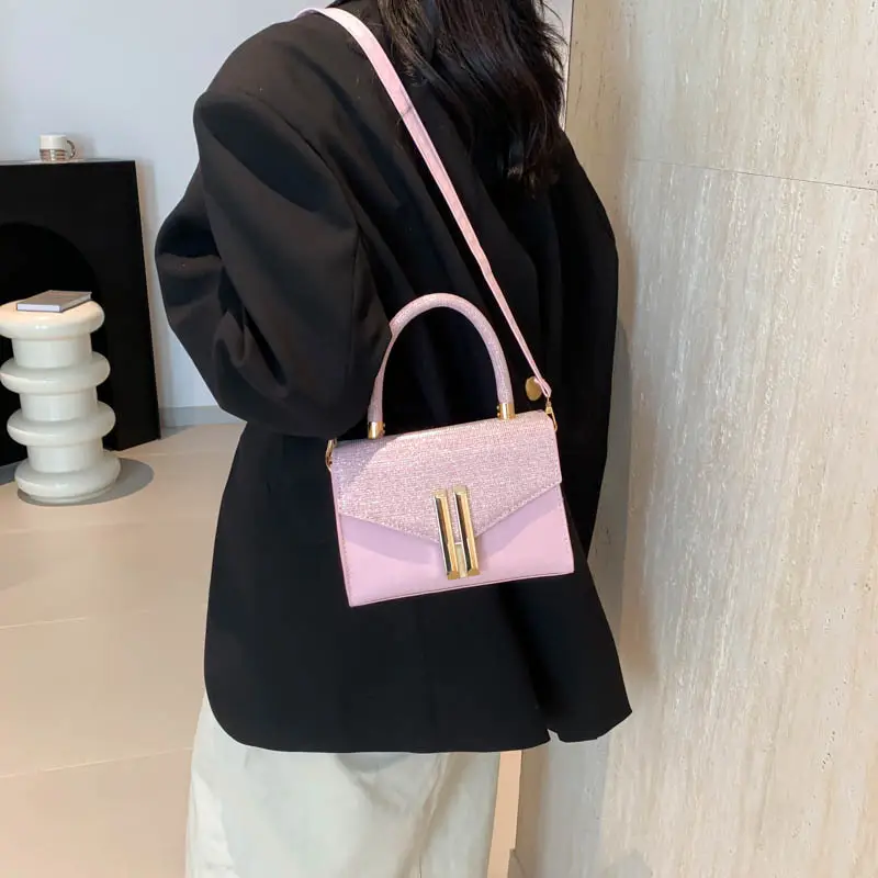 Pink Women's Square Shoulder Bag 2024 - Image 7