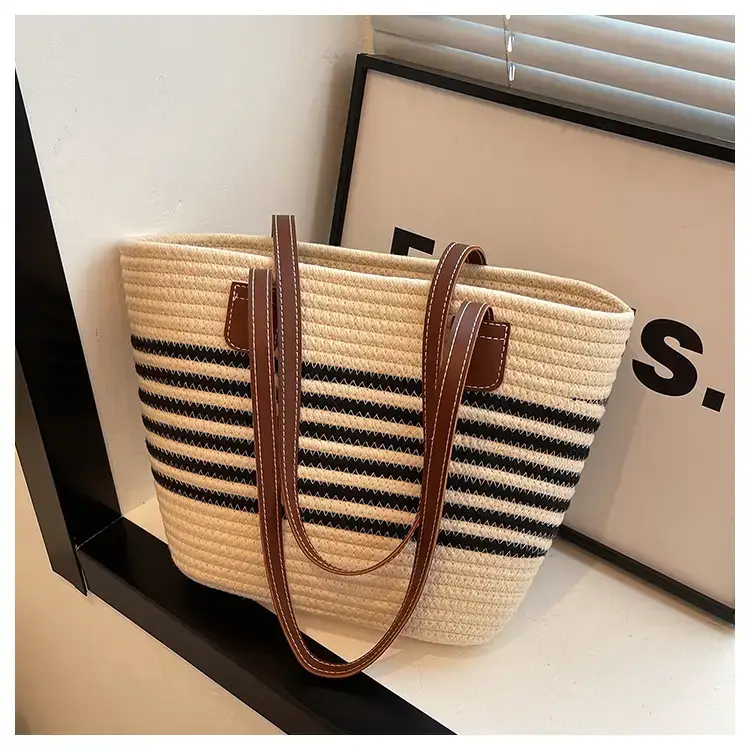 Straw Tote Bag Large Capacity 2025 Summer Beach Use — feature 20