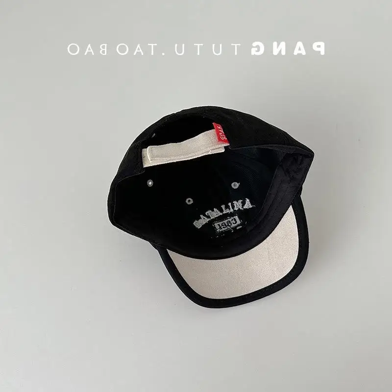 Korean-style Letter Embroidered Cap for Boys Girls