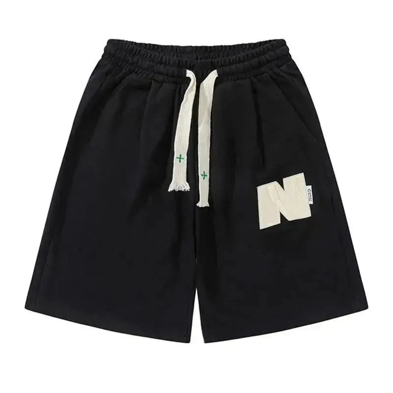 Men Green Heavy Waffle Casual Shorts Wide Leg Summer - Image 6