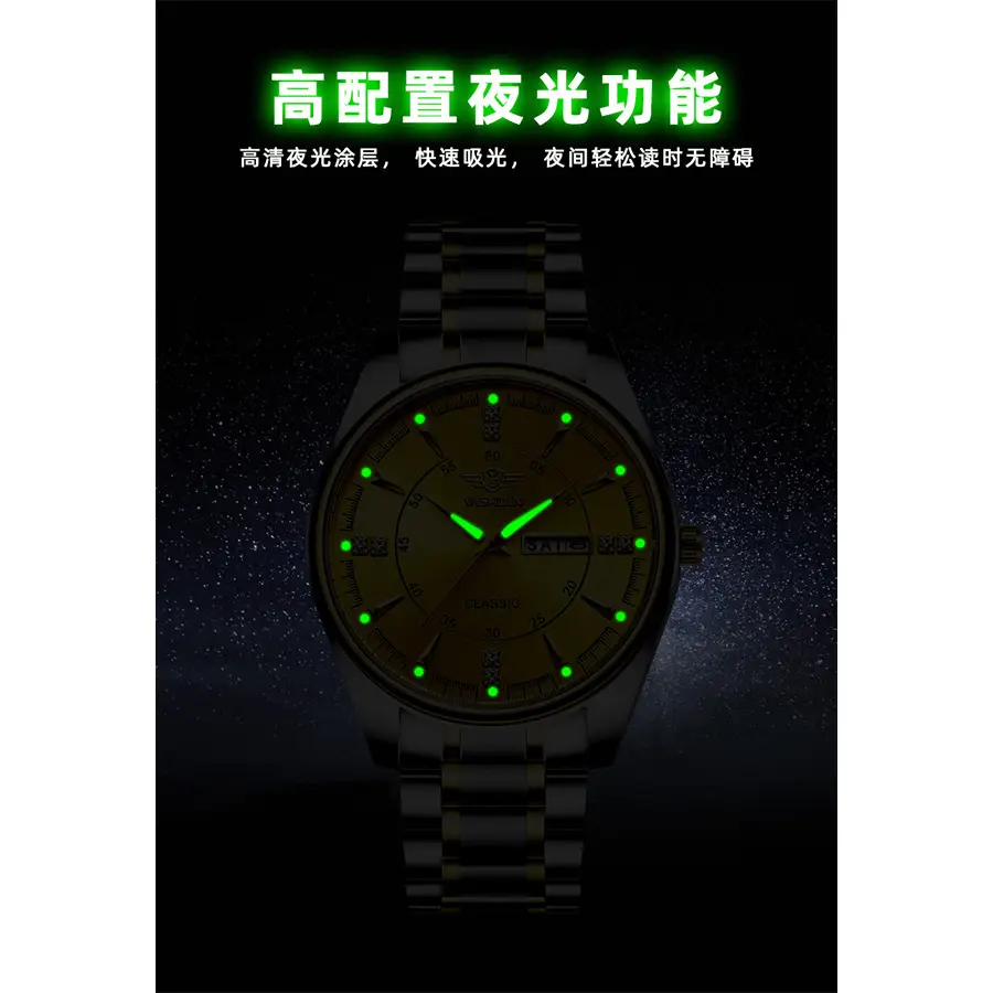 Luminous Steel Belt Watch for Men - Image 6
