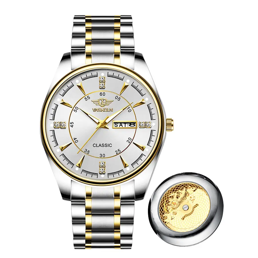 Luminous Steel Belt Watch for Men - Image 2