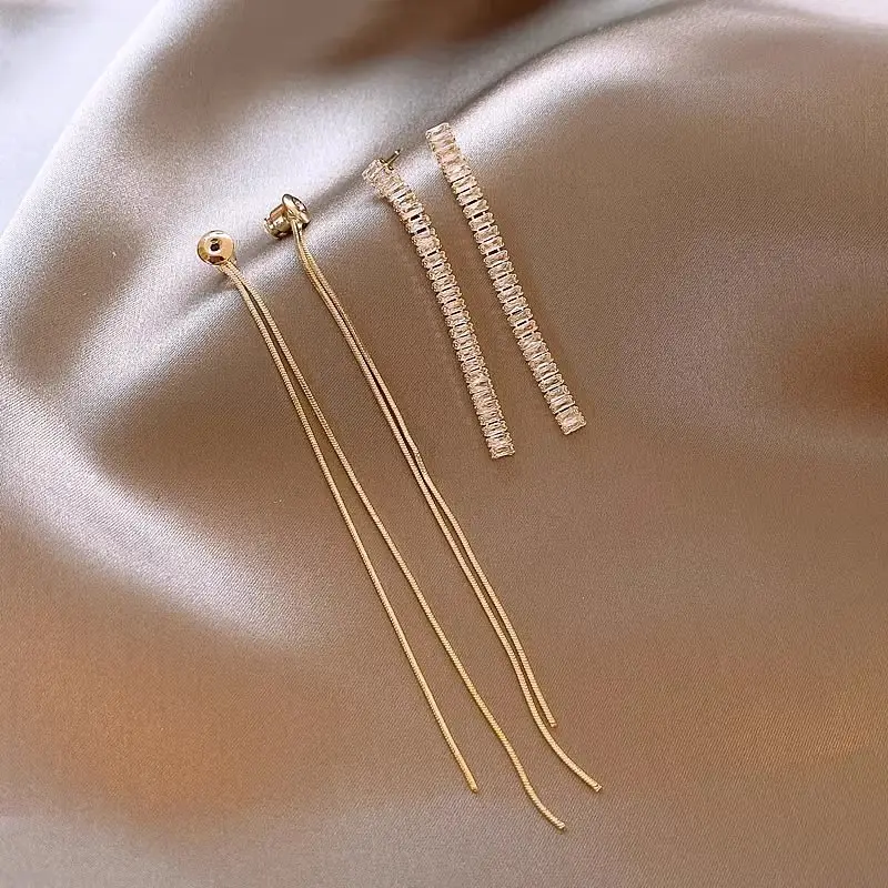 Electroplated Zircon Flower Earrings for Women — feature 22
