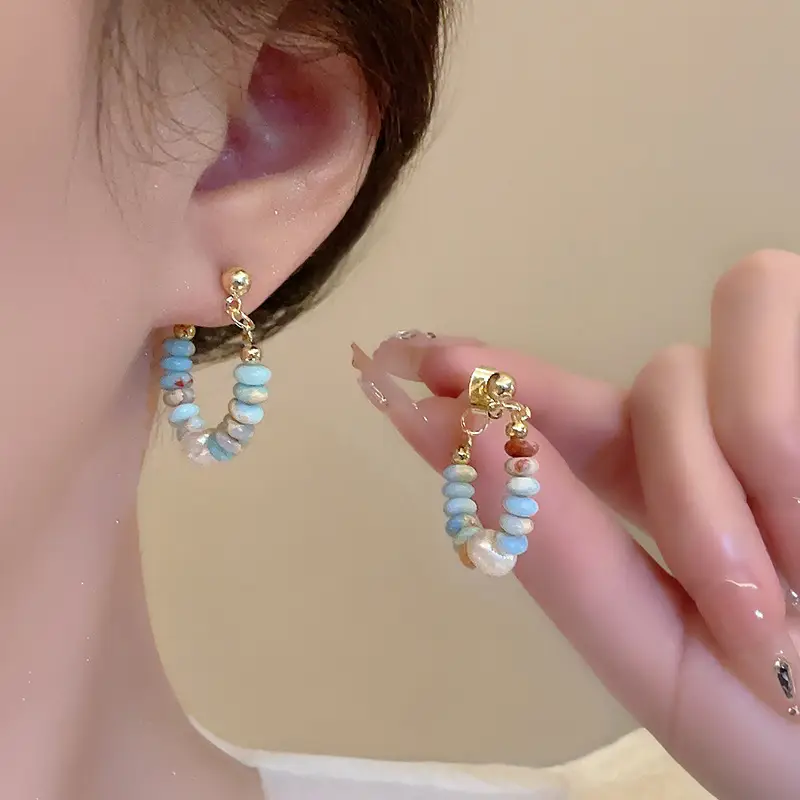 Electroplated Zircon Flower Earrings for Women — feature 39
