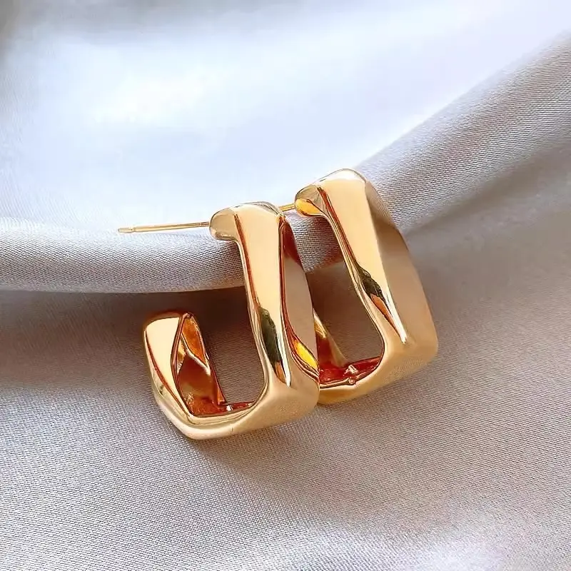 Electroplated Zircon Flower Earrings for Women