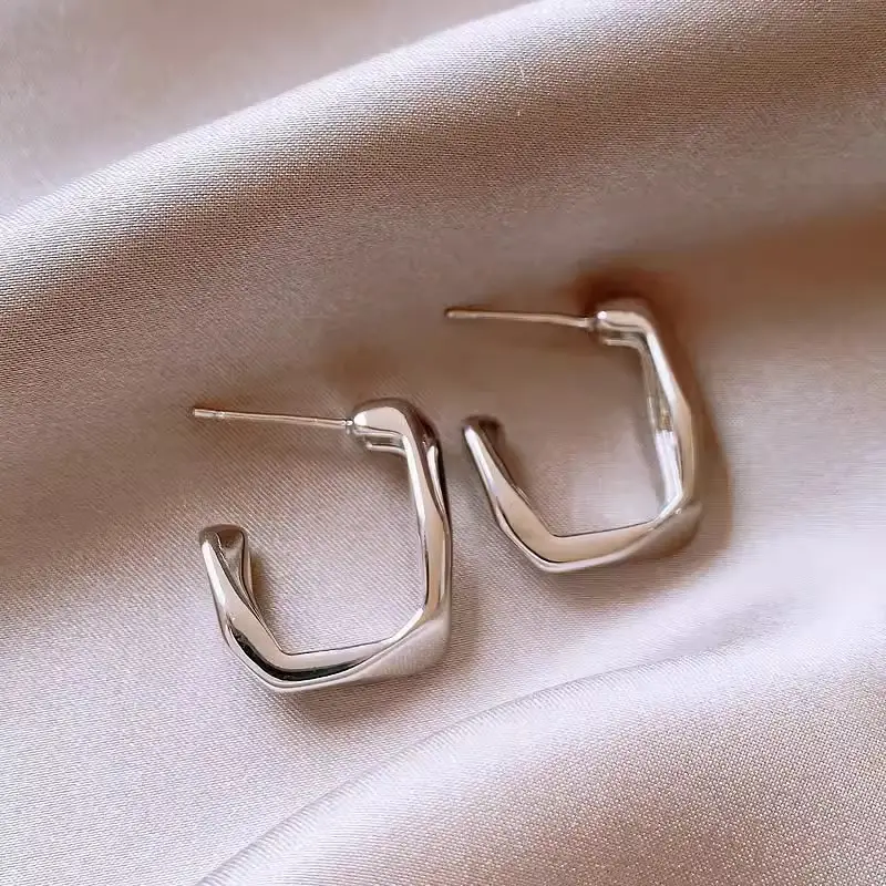 Electroplated Zircon Flower Earrings for Women