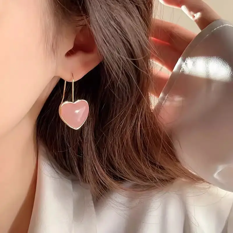 Electroplated Zircon Flower Earrings for Women