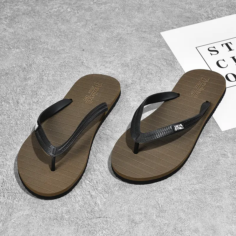 Summer 2024 Men's Outdoor Sandals, Non-Slip, Odor-Resistant, Wear-Resistant Flip-Flops, Beach Thong Sandals, Trendy Brand, Cool Feeling - Image 6