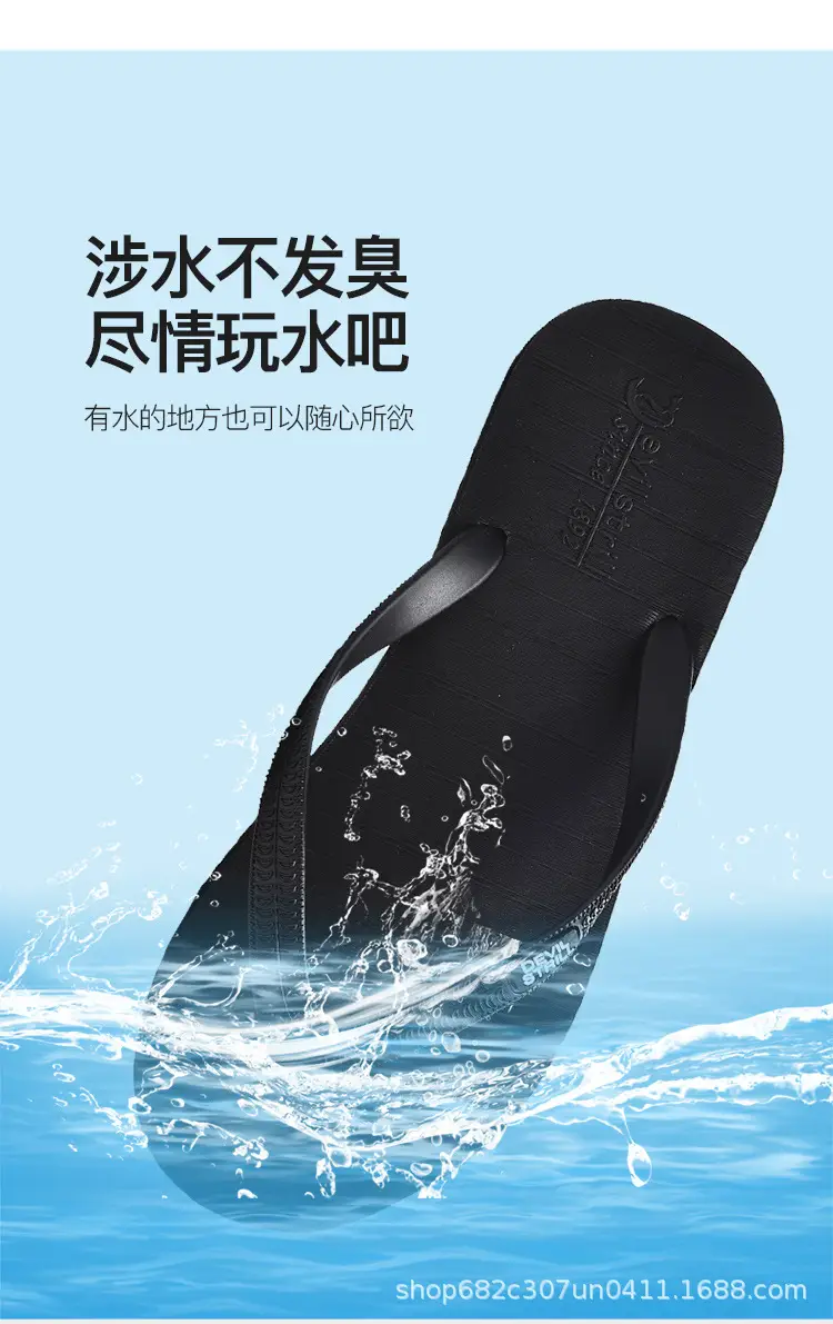 Summer 2024 Men's Outdoor Sandals, Non-Slip, Odor-Resistant, Wear-Resistant Flip-Flops, Beach Thong Sandals, Trendy Brand, Cool Feeling — feature 11