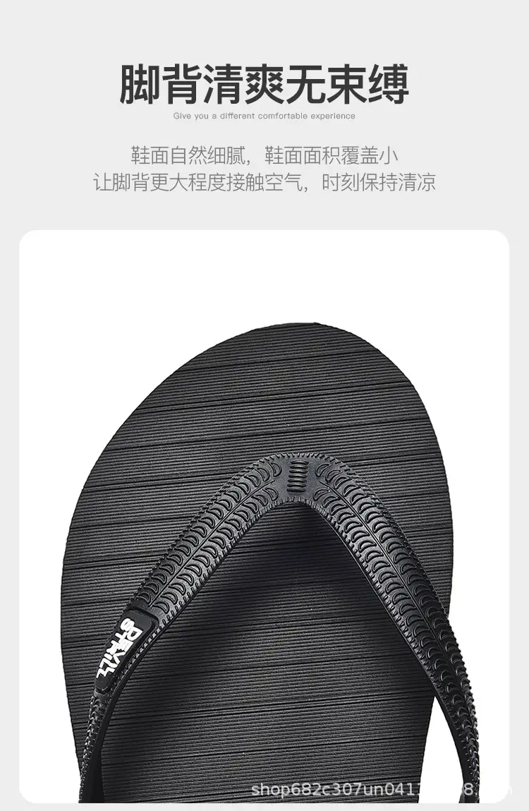 Summer 2024 Men's Outdoor Sandals, Non-Slip, Odor-Resistant, Wear-Resistant Flip-Flops, Beach Thong Sandals, Trendy Brand, Cool Feeling — feature 12