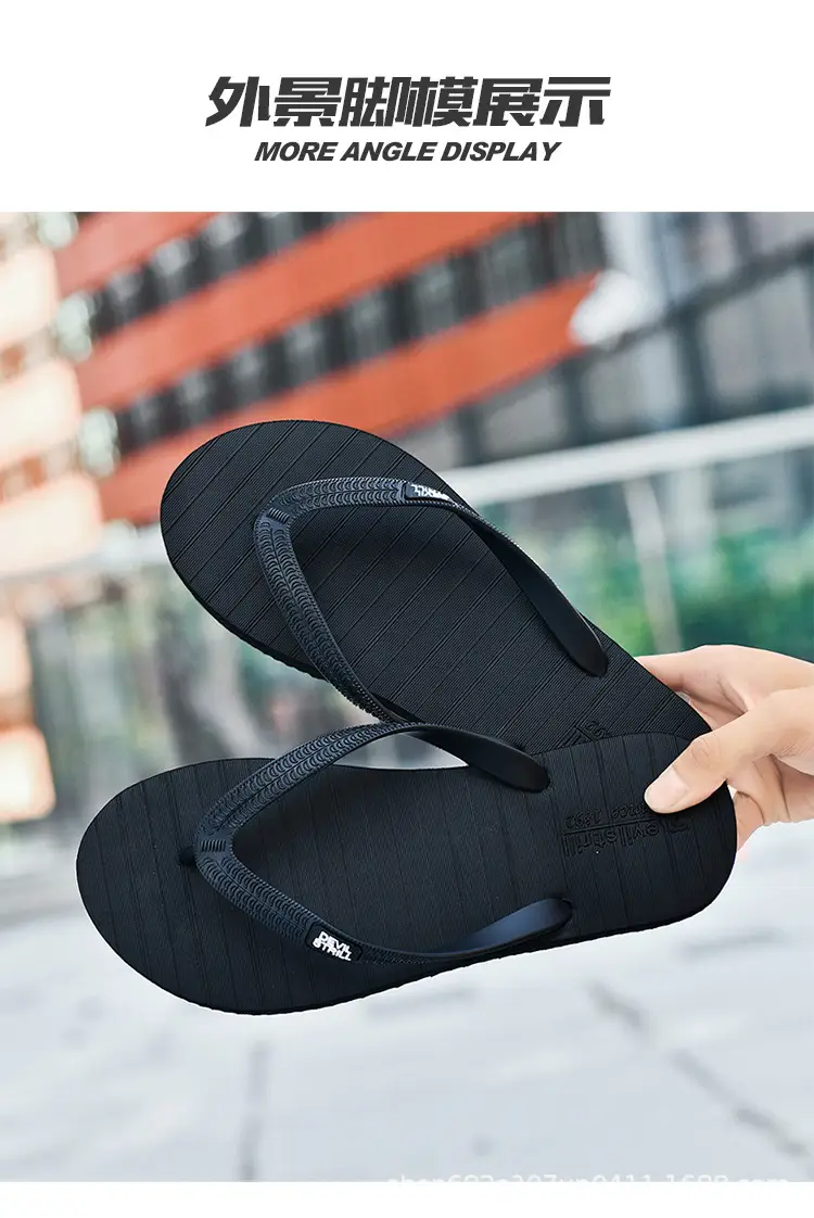 Summer 2024 Men's Outdoor Sandals, Non-Slip, Odor-Resistant, Wear-Resistant Flip-Flops, Beach Thong Sandals, Trendy Brand, Cool Feeling — feature 15