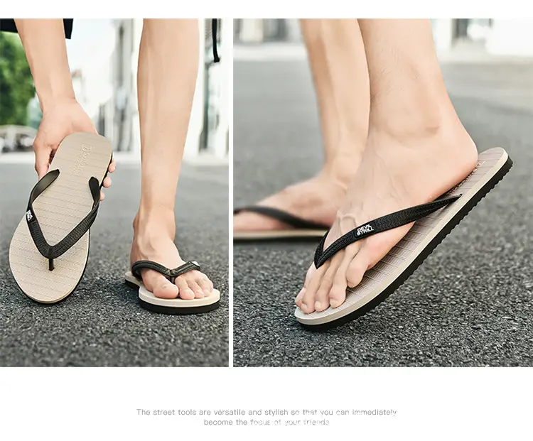 Summer 2024 Men's Outdoor Sandals, Non-Slip, Odor-Resistant, Wear-Resistant Flip-Flops, Beach Thong Sandals, Trendy Brand, Cool Feeling — feature 21