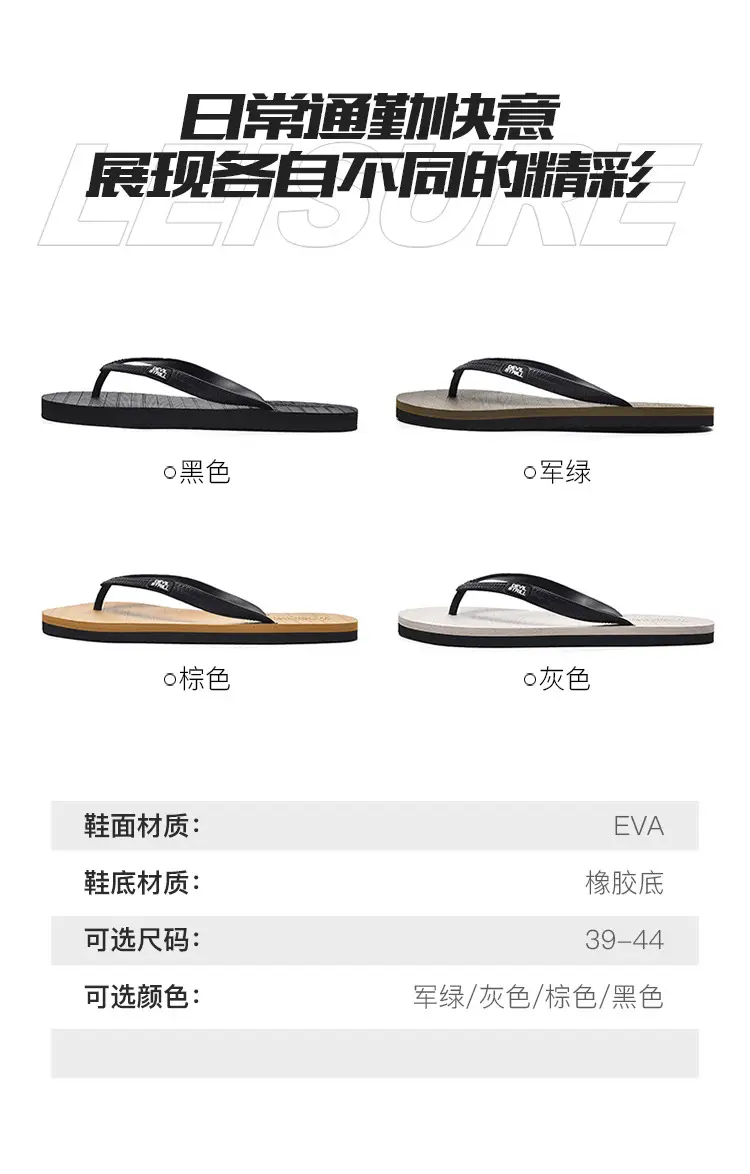 Summer 2024 Men's Outdoor Sandals, Non-Slip, Odor-Resistant, Wear-Resistant Flip-Flops, Beach Thong Sandals, Trendy Brand, Cool Feeling — feature 6