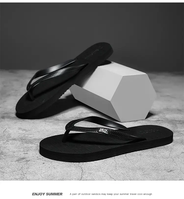 Summer 2024 Men's Outdoor Sandals, Non-Slip, Odor-Resistant, Wear-Resistant Flip-Flops, Beach Thong Sandals, Trendy Brand, Cool Feeling — feature 7
