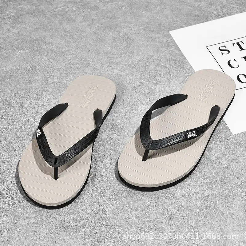 Summer 2024 Men's Outdoor Sandals, Non-Slip, Odor-Resistant, Wear-Resistant Flip-Flops, Beach Thong Sandals, Trendy Brand, Cool Feeling - Image 2