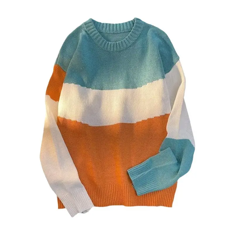 Men Colorblock Knit Sweater Autumn Base - Image 5