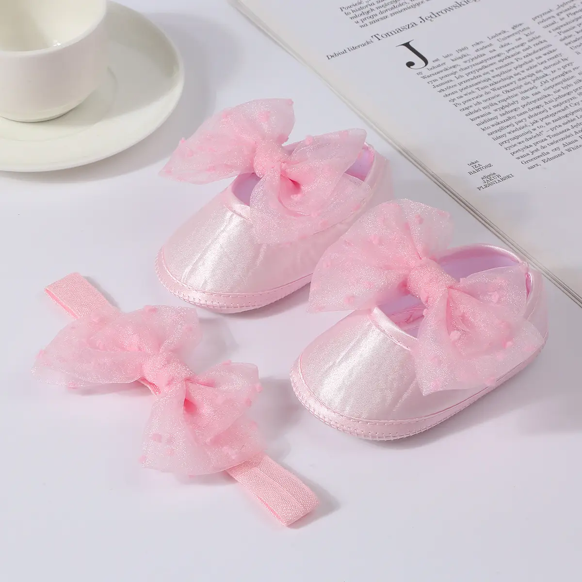 Baby Bow Hair Shoes Yellow New Princess Dress — feature 14