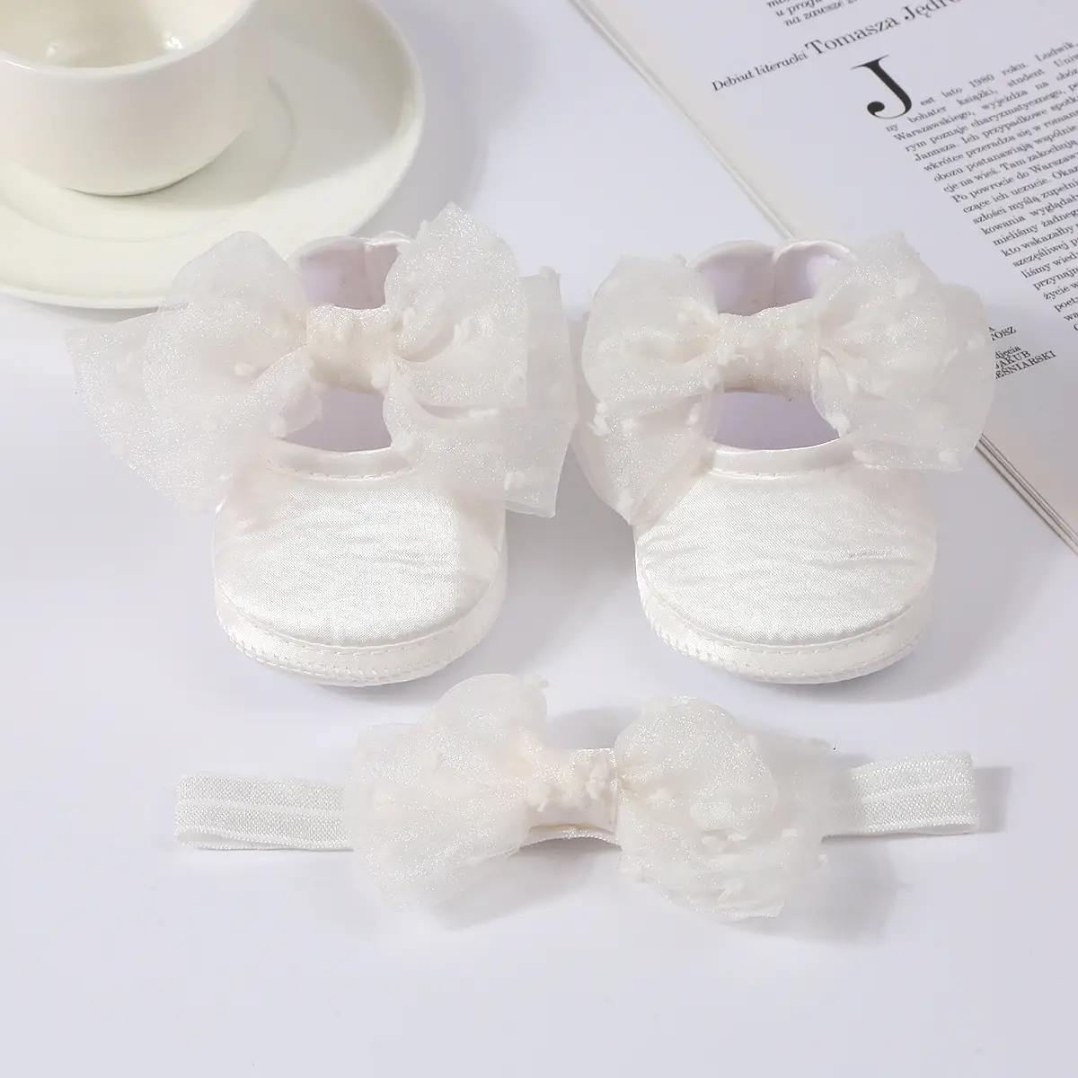 Baby Bow Hair Shoes Yellow New Princess Dress — feature 19