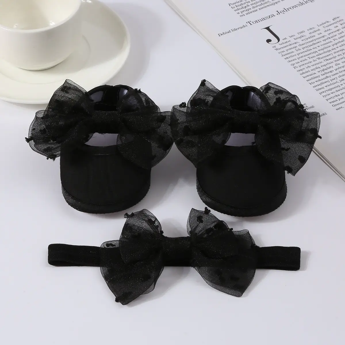 Baby Bow Hair Shoes Yellow New Princess Dress — feature 21