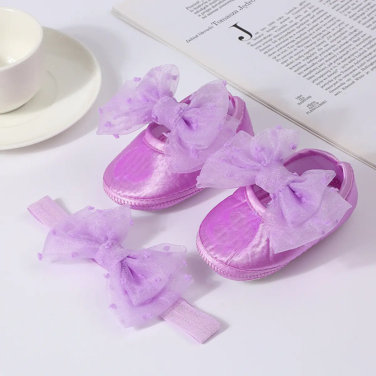Baby Bow Hair Shoes Yellow New Princess Dress — feature 24