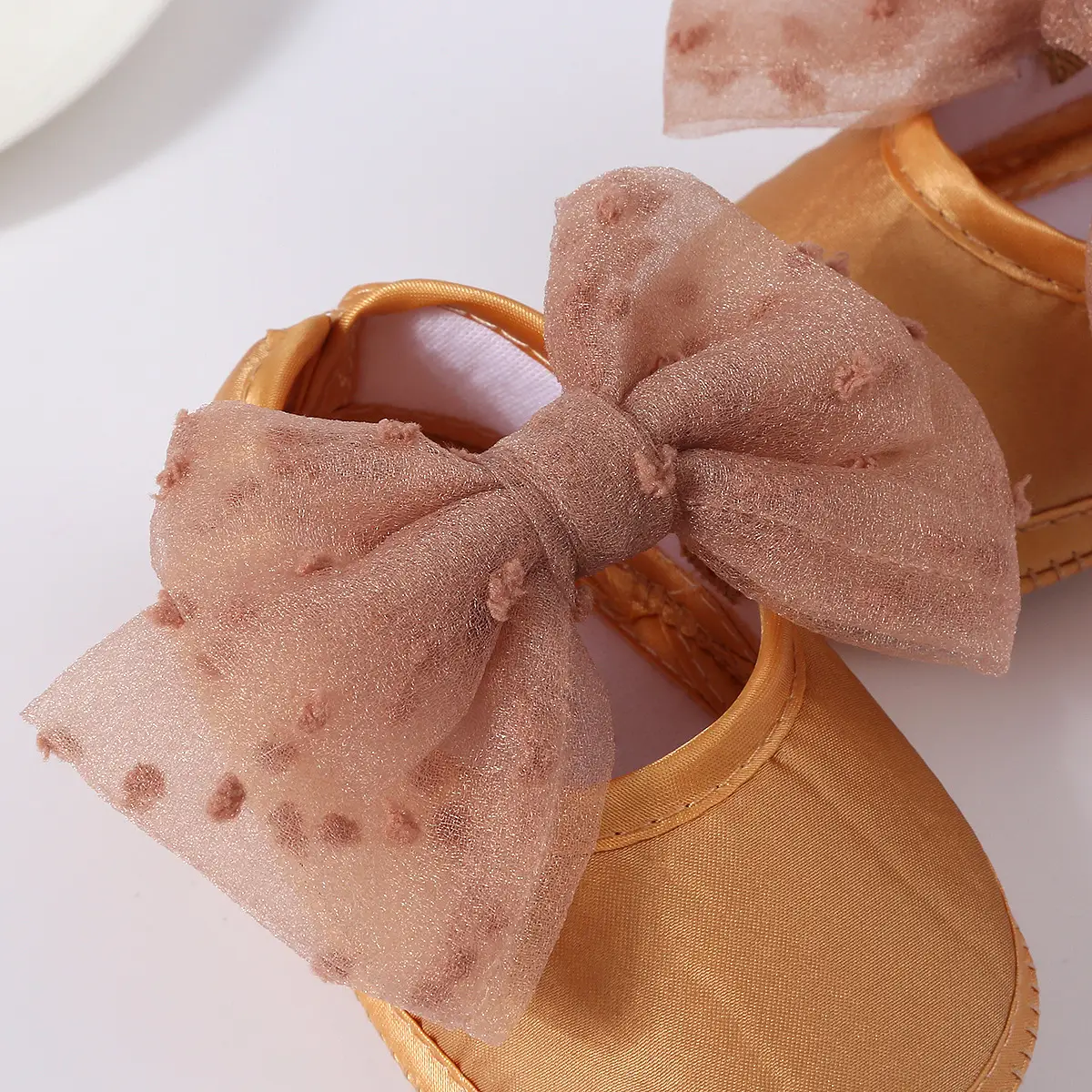 Baby Bow Hair Shoes Yellow New Princess Dress — feature 5