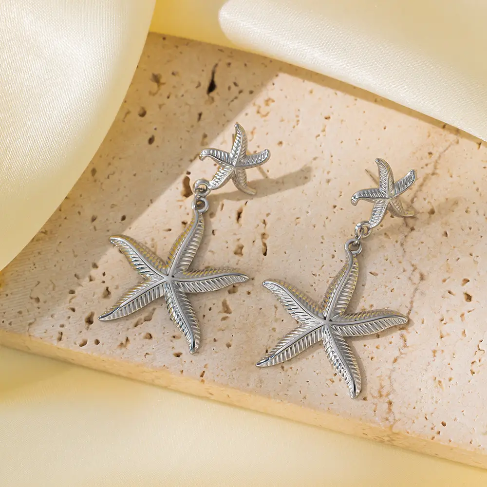 Cross-Border Starfish Shell Necklace for Women 18K Gold - Image 12