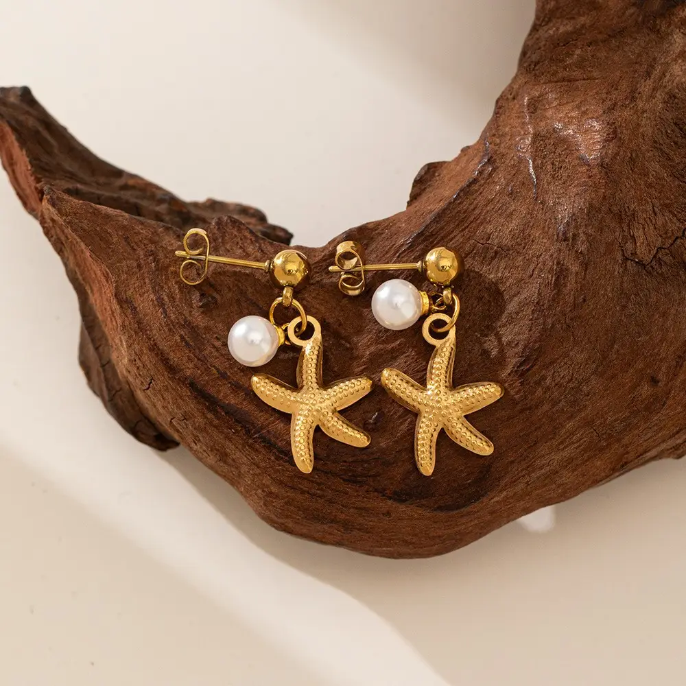 Cross-Border Starfish Shell Necklace for Women 18K Gold - Image 22
