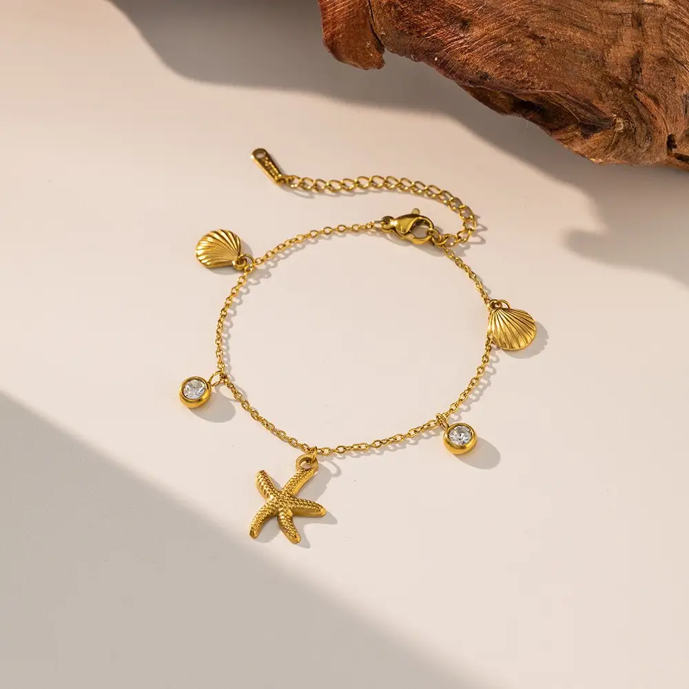 Cross-Border Starfish Shell Necklace for Women 18K Gold - Image 27
