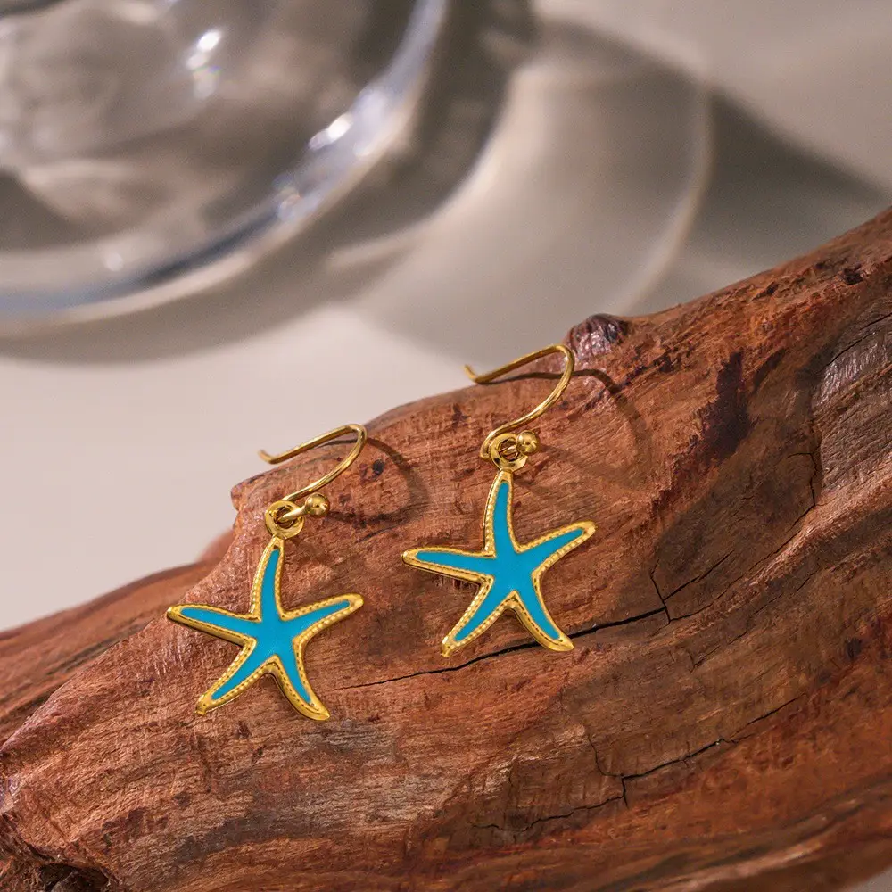 Cross-Border Starfish Shell Necklace for Women 18K Gold - Image 35