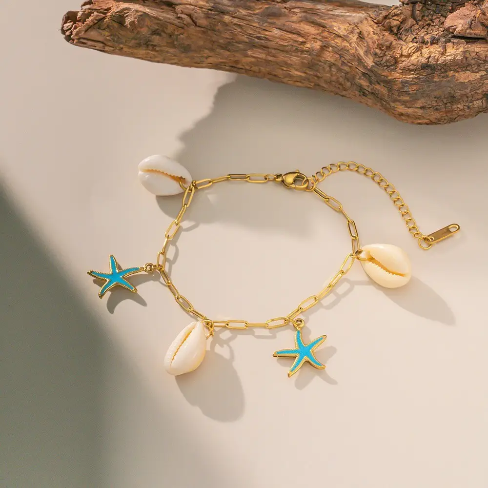 Cross-Border Starfish Shell Necklace for Women 18K Gold - Image 36