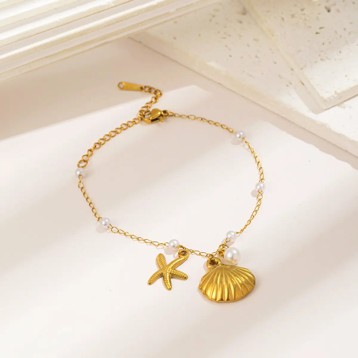 Cross-Border Starfish Shell Necklace for Women 18K Gold - Image 5