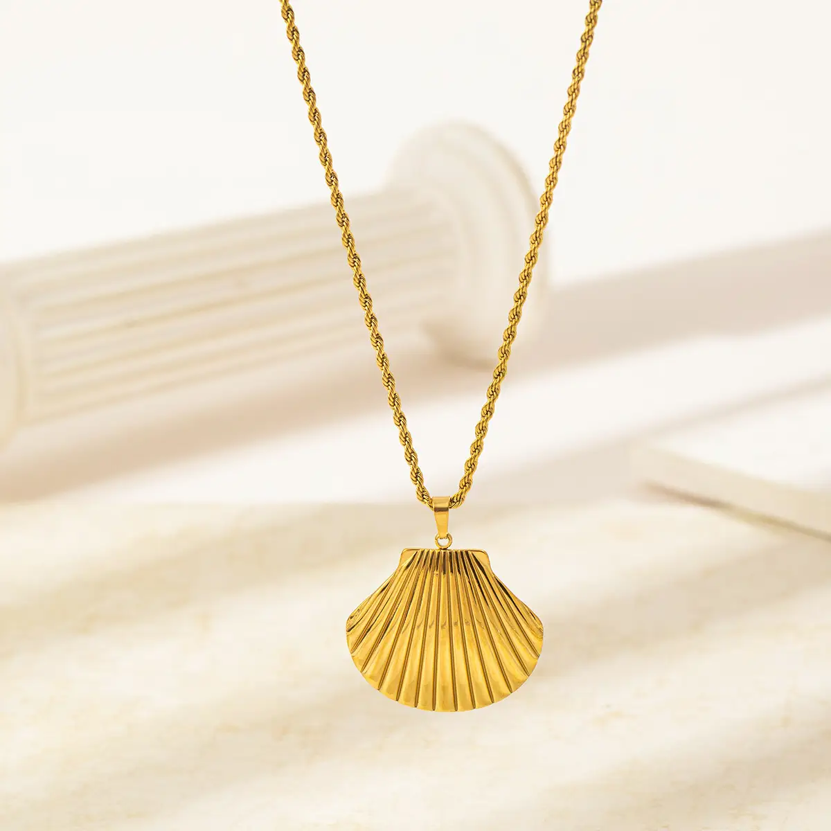 Cross-Border Starfish Shell Necklace for Women 18K Gold - Image 7