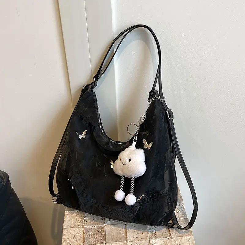 Women's Butterfly Shoulder Bag Grey 2024 New Fashion