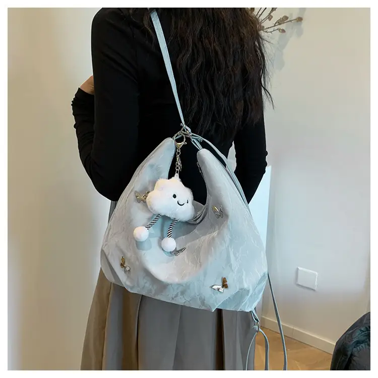 Women's Butterfly Shoulder Bag Grey 2024 New Fashion — feature 9