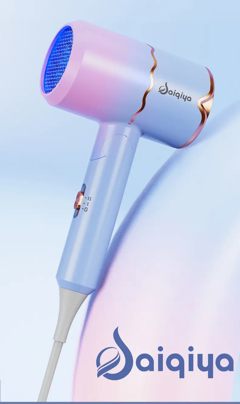 Portable Folding Hair Dryer Blue Light Constant Temp — feature 11