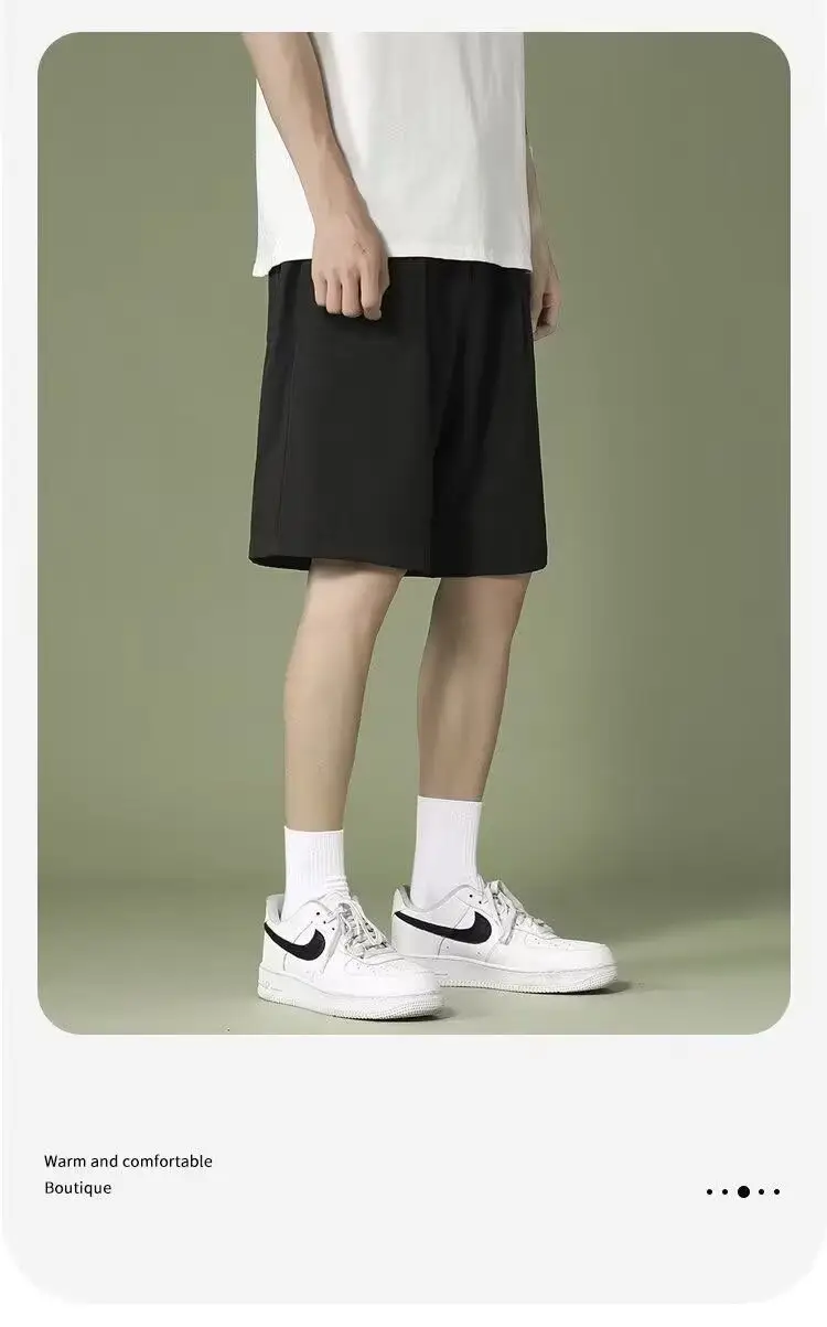 Men's Blue Ice Silk Summer Shorts Quick Drying — feature 12