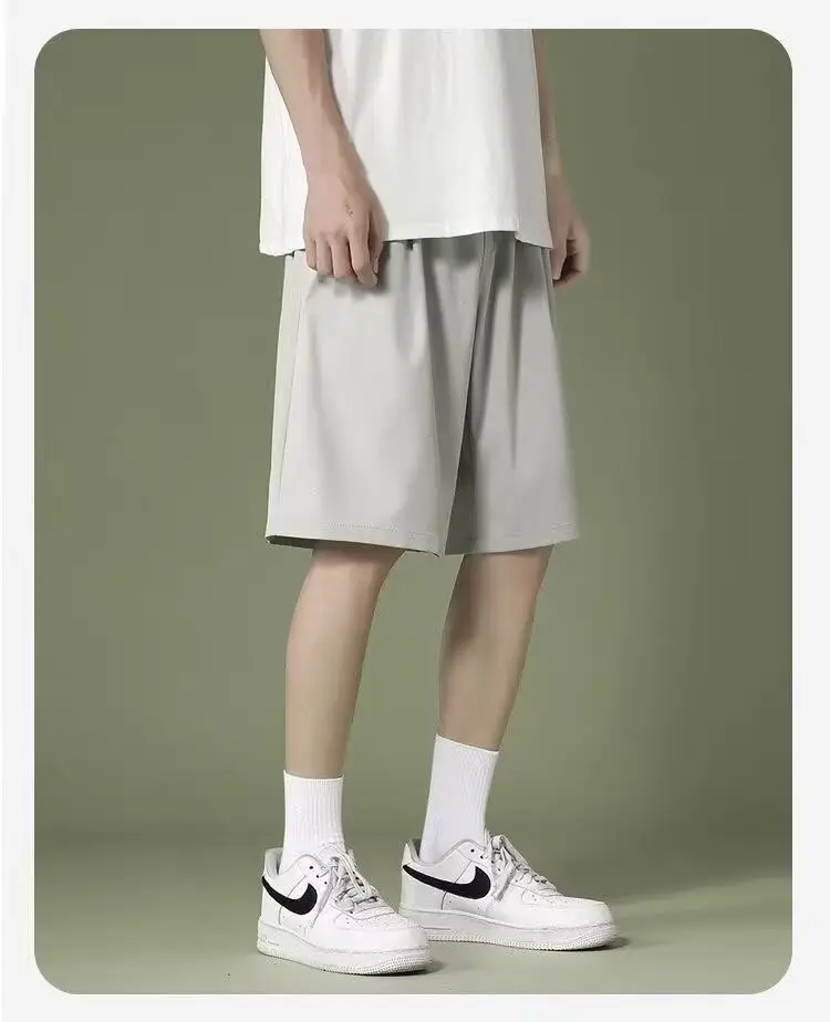 Men's Blue Ice Silk Summer Shorts Quick Drying — feature 14