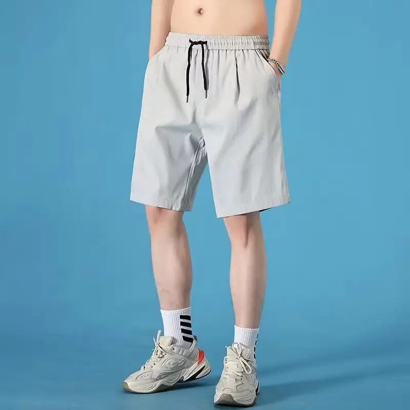 Men's Blue Ice Silk Summer Shorts Quick Drying - Image 7
