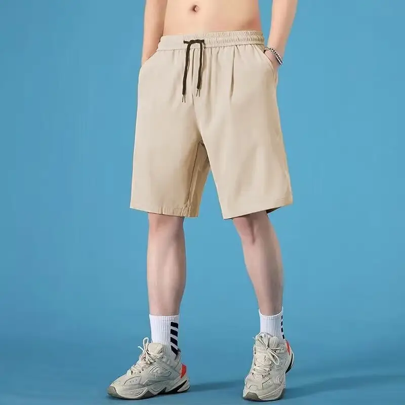 Men's Blue Ice Silk Summer Shorts Quick Drying - Image 9