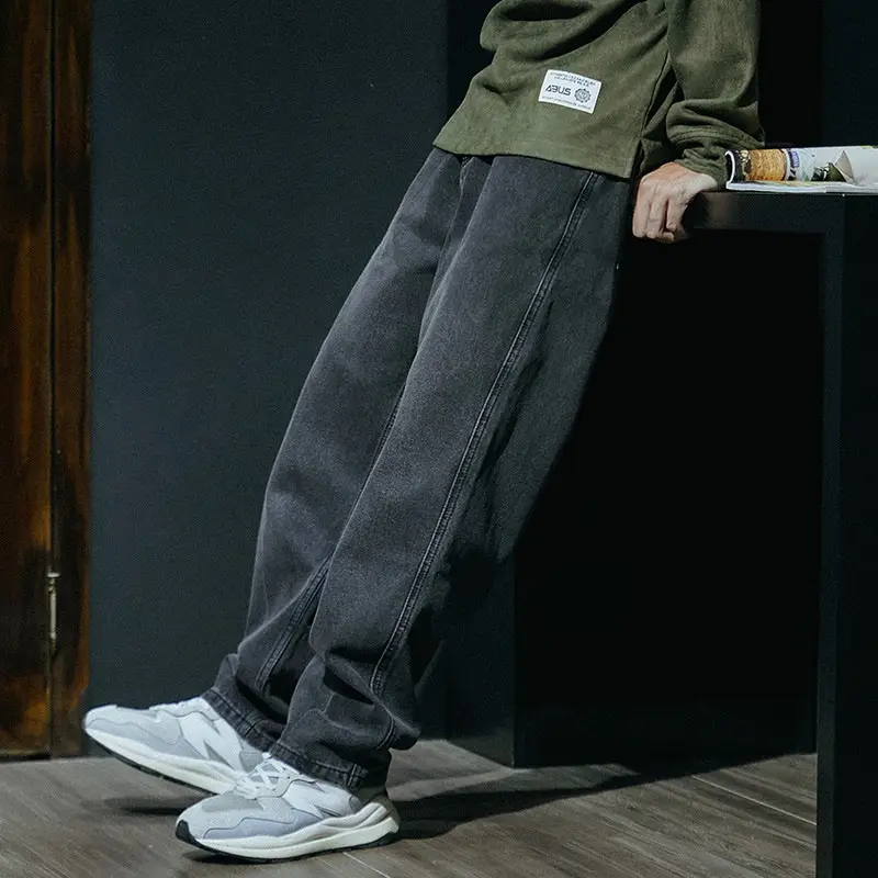 Autumn Fleece Jeans Boys Wide Leg Pants — feature 1