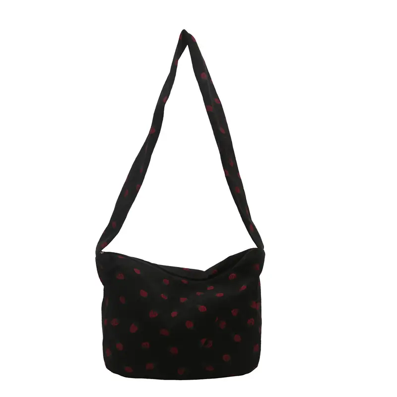Strawberry Print Casual Tote Bag for Women - Image 8