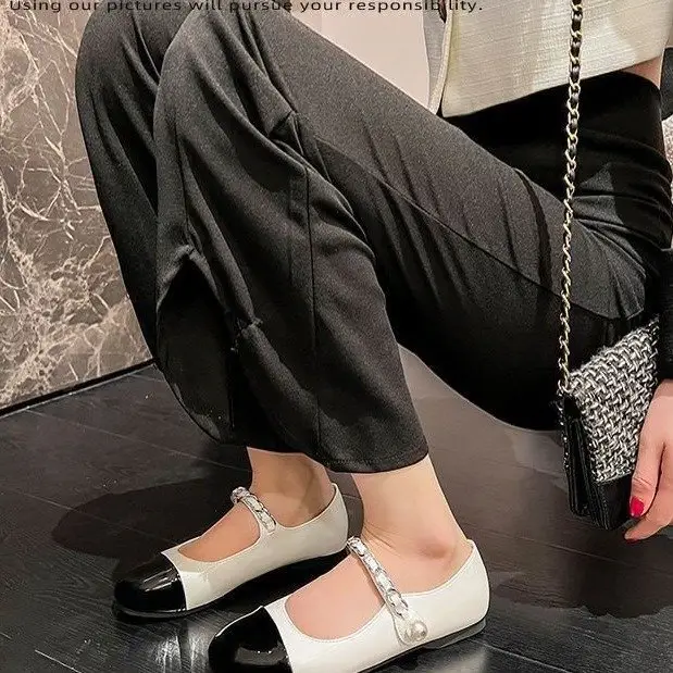 Mary Jane Women's Pearl Buckle Flat Shoes Autumn 2024 - Image 6