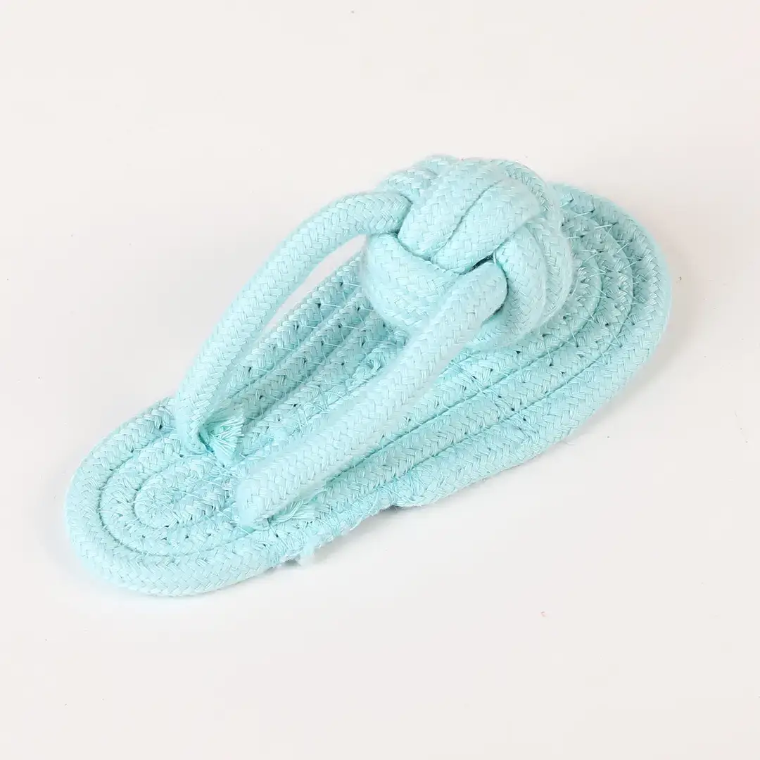 Manufacturer Wholesale Pet Cotton Rope Slippers for Large and Small Dogs, Anti-Tear, Durable, Chew-Resistant, Teeth-Cleaning Cotton Rope Knot Toys for Dogs