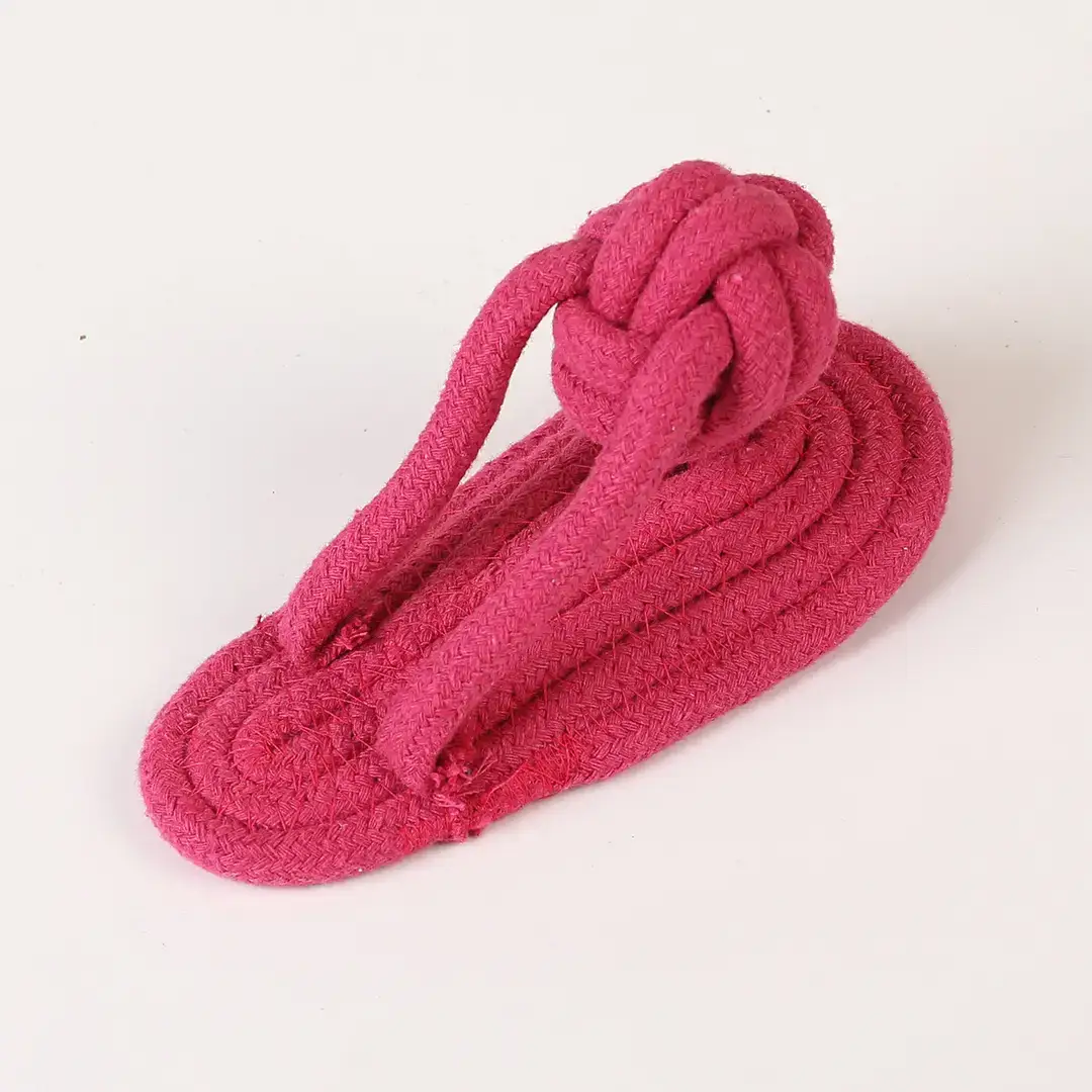 Manufacturer Wholesale Pet Cotton Rope Slippers for Large and Small Dogs, Anti-Tear, Durable, Chew-Resistant, Teeth-Cleaning Cotton Rope Knot Toys for Dogs