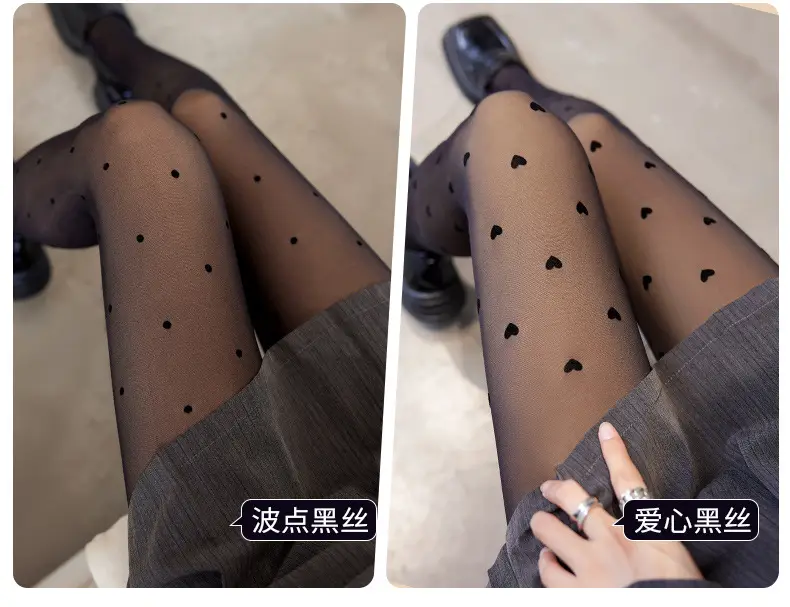 Black Translucent Skin Bare Leg Artifact Women's Autumn and Winter Fake Translucent Pantyhose One-Piece Black Stockings Fleece-Lined Thickeneded Leggings Wholesale — feature 5