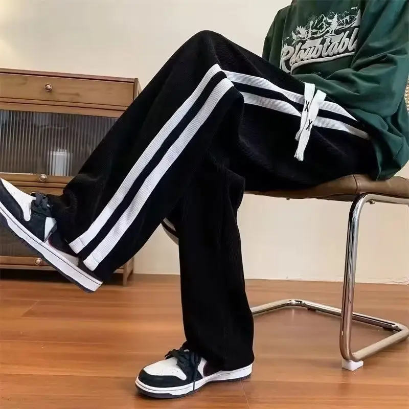 Men's Black Fleece Lined Winter Sports Pants Thickened Warm — feature 10