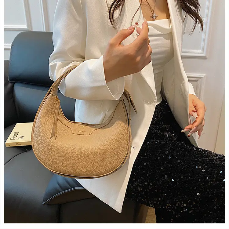 Women's Creamy Underarm Bag with Adjustable Strap — feature 17